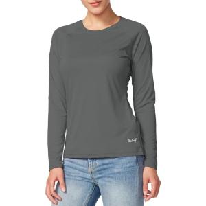imagebaleaf Womens UPF 50 Sun Shirts Long Sleeve UV Protection Rash Guard Lightweight Quick Dry SPF Hiking Tops OutdoorA01charcoal Gray