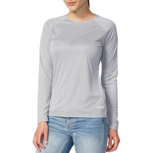 imagebaleaf Womens UPF 50 Sun Shirts Long Sleeve UV Protection Rash Guard Lightweight Quick Dry SPF Hiking Tops OutdoorA01grey