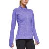 imageBALEAF Womens Fleece Bodyfit FullZip Pocketed Collared Long Sleeved Running ampamp Track Jacket with Thumb Holes Heather Purple Size M