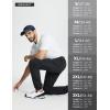 imagebaleaf 30 Mens Golf Joggers Pants Stretch Lightweight Quick Dry Slim Fit Casual Work Dress Sweatpants Zip PocketsBlack