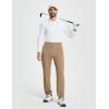 imagebaleaf 30 Mens Golf Joggers Pants Stretch Lightweight Quick Dry Slim Fit Casual Work Dress Sweatpants Zip PocketsBrown