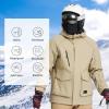 imagebaleaf Balaclava Ski Mask Winter Water Resistant Face Mask for Men Women Cold Weather Gear Skiing Snowboarding Neck GaiterBlack