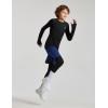 imagebaleaf Boys Compression Shirt Long Sleeve Youth Undershirts Kids Football Baseball Baselayer Cold Gear Quick DryBlack