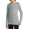imagebaleaf Boys Compression Shirt Long Sleeve Youth Undershirts Kids Football Baseball Baselayer Cold Gear Quick DryLight Gray