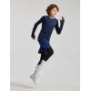 imagebaleaf Boys Compression Shirt Long Sleeve Youth Undershirts Kids Football Baseball Baselayer Cold Gear Quick DryNavy