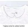 imagebaleaf Boys Compression Shirt Long Sleeve Youth Undershirts Kids Football Baseball Baselayer Cold Gear Quick DryWhite
