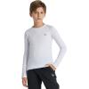 imagebaleaf Boys Compression Shirt Long Sleeve Youth Undershirts Kids Football Baseball Baselayer Cold Gear Quick DryWhite