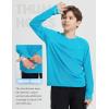 imagebaleaf Boys Sun Shirts UPF 50 Rash Guard UV Protection Swim Tops Quick Dry Lightweight Long Sleeve ClothingGlacier Blue