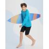 imagebaleaf Boys Sun Shirts UPF 50 Rash Guard UV Protection Swim Tops Quick Dry Lightweight Long Sleeve ClothingGlacier Blue