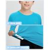 imagebaleaf Boys Sun Shirts UPF 50 Rash Guard UV Protection Swim Tops Quick Dry Lightweight Long Sleeve ClothingGlacier Blue