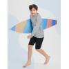 imagebaleaf Boys Sun Shirts UPF 50 Rash Guard UV Protection Swim Tops Quick Dry Lightweight Long Sleeve ClothingLight Gray