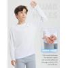 imagebaleaf Boys Sun Shirts UPF 50 Rash Guard UV Protection Swim Tops Quick Dry Lightweight Long Sleeve ClothingWhite