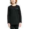imagebaleaf Boys Thermal Compression Shirts Youth Long Sleeve Fleece Base Layer Soccer Football Cold Gear01black