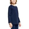 imagebaleaf Boys Thermal Compression Shirts Youth Long Sleeve Fleece Base Layer Soccer Football Cold Gear01navy