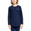 imagebaleaf Boys Thermal Compression Shirts Youth Long Sleeve Fleece Base Layer Soccer Football Cold Gear01navy