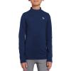 imagebaleaf Boys Thermal Compression Shirts Youth Long Sleeve Fleece Base Layer Soccer Football Cold GearNavyfleece Lined
