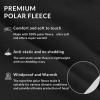 imagebaleaf Fleece Balaclava Face MaskThermal Ski Mask for Men and WomenWinter Hats Face Cover Hood Cold Weather Gear 2 SizeBlack