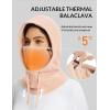 imagebaleaf Fleece Balaclava Face MaskThermal Ski Mask for Men and WomenWinter Hats Face Cover Hood Cold Weather Gear 2 SizePink