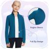imagebaleaf Fleece Girls Jacket Zip Up Fall Jackets Kids Equestrian Riding Shirts Thermal Athletic Sweatshirts WarmBlue