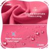imagebaleaf Fleece Girls Jacket Zip Up Fall Jackets Kids Equestrian Riding Shirts Thermal Athletic Sweatshirts WarmPink