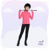 imagebaleaf Fleece Girls Jacket Zip Up Fall Jackets Kids Equestrian Riding Shirts Thermal Athletic Sweatshirts WarmPink