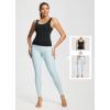 imagebaleaf Freeleaf Womens Longline Sports Bra Molded Cup Workout Tank Yoga Tops Built in Bra Athletic CamisoleBlack