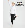 imagebaleaf Girls Fleece Lined Leggings Athletic Yoga Pants Thermal Dance Tights Pockets Winter RunningBlack