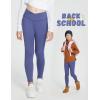 imagebaleaf Girls Fleece Lined Leggings Athletic Yoga Pants Thermal Dance Tights Pockets Winter RunningBlue