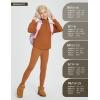 imagebaleaf Girls Fleece Lined Leggings Athletic Yoga Pants Thermal Dance Tights Pockets Winter RunningCaramel