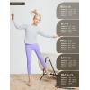 imagebaleaf Girls Fleece Lined Leggings Athletic Yoga Pants Thermal Dance Tights Pockets Winter RunningPurple