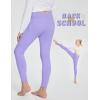 imagebaleaf Girls Fleece Lined Leggings Athletic Yoga Pants Thermal Dance Tights Pockets Winter RunningPurple