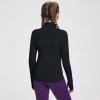 imagebaleaf Girls Fleece Long Sleeve Shirts Fall Jacket Half Zip Sweatshirts Horse Riding Camping Thermal Coat KidsAblack