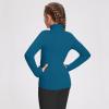 imagebaleaf Girls Fleece Long Sleeve Shirts Fall Jacket Half Zip Sweatshirts Horse Riding Camping Thermal Coat KidsAnavy Blue
