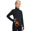 imagebaleaf Girls Fleece Long Sleeve Shirts Fall Jacket Half Zip Sweatshirts Horse Riding Camping Thermal Coat KidsBblack