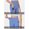 imagebaleaf Girls Horse Riding Pants Kids Equestrian Breeches Belt Loops KneePatch Youth Schooling Tights Zipper PocketBlue