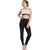 imagebaleaf Girls Leggings Dance Tights Yoga Pants with Pocket Preppy Clothes Kids Teen Running Athletic Workout BalletBlack