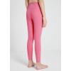 imagebaleaf Girls Leggings Dance Tights Yoga Pants with Pocket Preppy Clothes Kids Teen Running Athletic Workout BalletHot Pink