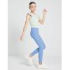 imagebaleaf Girls Leggings Dance Tights Yoga Pants with Pocket Preppy Clothes Kids Teen Running Athletic Workout BalletLight Blue