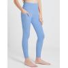 imagebaleaf Girls Leggings Dance Tights Yoga Pants with Pocket Preppy Clothes Kids Teen Running Athletic Workout BalletLight Blue