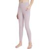 imagebaleaf Girls Leggings Dance Tights Yoga Pants with Pocket Preppy Clothes Kids Teen Running Athletic Workout BalletLight Purple
