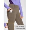 imagebaleaf Girls Riding Pants Fleece Winter Breeches Full Seat Silicone Kids Horseback Equestrian Zipper Pocket TightBrown