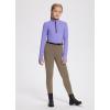 imagebaleaf Girls Riding Pants Fleece Winter Breeches Full Seat Silicone Kids Horseback Equestrian Zipper Pocket TightBrown