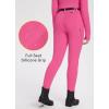 imagebaleaf Girls Riding Pants Fleece Winter Breeches Full Seat Silicone Kids Horseback Equestrian Zipper Pocket TightPink