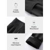 imagebaleaf Girls Riding Pants Kids Equestrian Breeches KneePatch Zip Pocket Horseback Tights1black