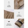 imagebaleaf Girls Riding Pants Kids Equestrian Breeches KneePatch Zip Pocket Horseback Tights3tan