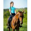 imagebaleaf Girls Riding Pants Kids Equestrian Breeches KneePatch Zip Pocket Horseback Tights4blue