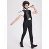 imagebaleaf Girls Riding Pants Kids Equestrian Breeches KneePatch Zip Pocket Horseback TightsBlack