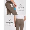 imagebaleaf Girls Riding Pants Kids Equestrian Breeches KneePatch Zip Pocket Horseback TightsBrown