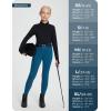 imagebaleaf Girls Riding Pants Kids Equestrian Breeches KneePatch Zip Pocket Horseback TightsFleece Linedblue