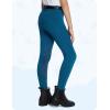 imagebaleaf Girls Riding Pants Kids Equestrian Breeches KneePatch Zip Pocket Horseback TightsFleece Linedblue
